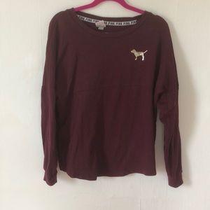 Victoria’s Secret PINK Maroon long sleeve